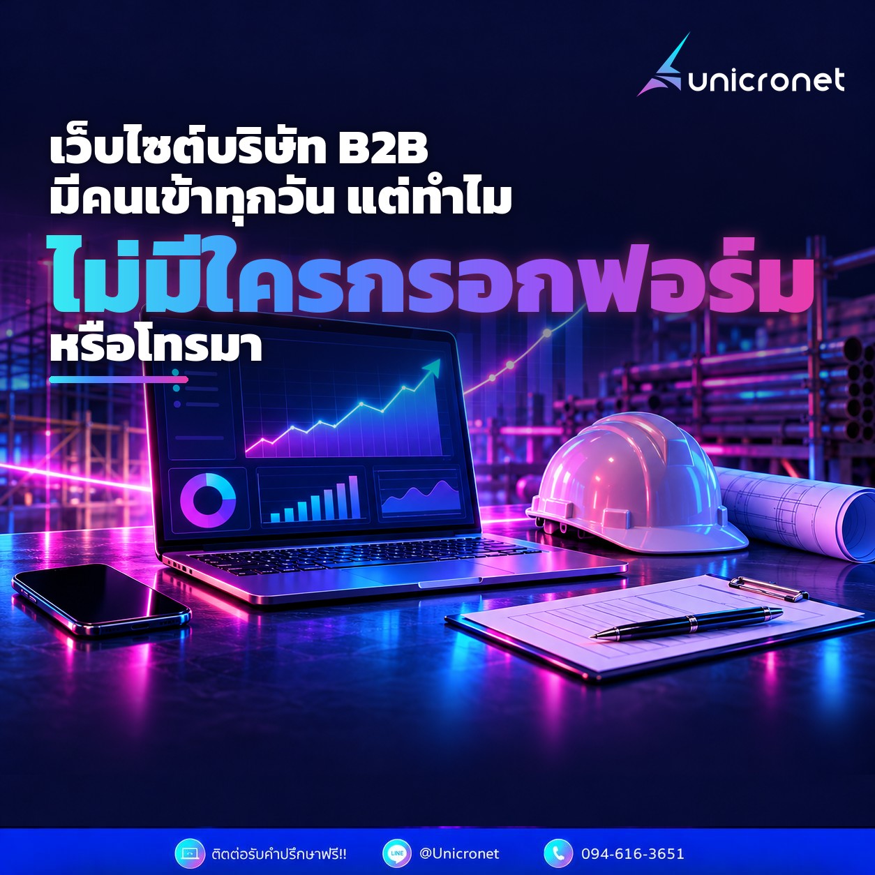 เว็บไซต์บริษัท B2B มีคนเข้าทุกวัน แต่ทำไมไม่มีใครกรอกฟอร์มหรือโทรมา